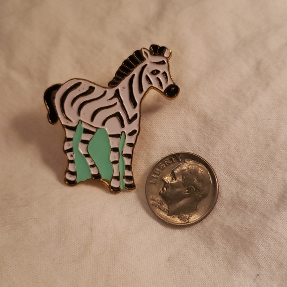 3/$20 pin sale!!  Zebra Enamel Pin - Picture 2 of 2